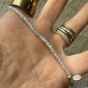 Elegant crystal Beaded choker, 13.5 inches